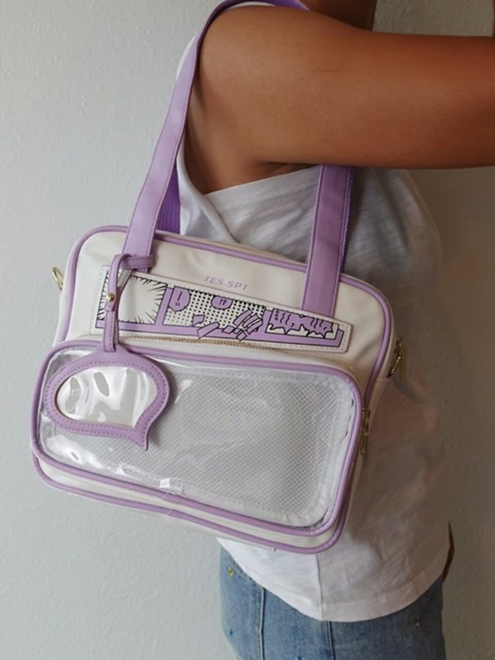 Kawaii Anime Ita Bag Crossbody Bag Y2K Pin Display Purse Harajuku Cute Itabag
